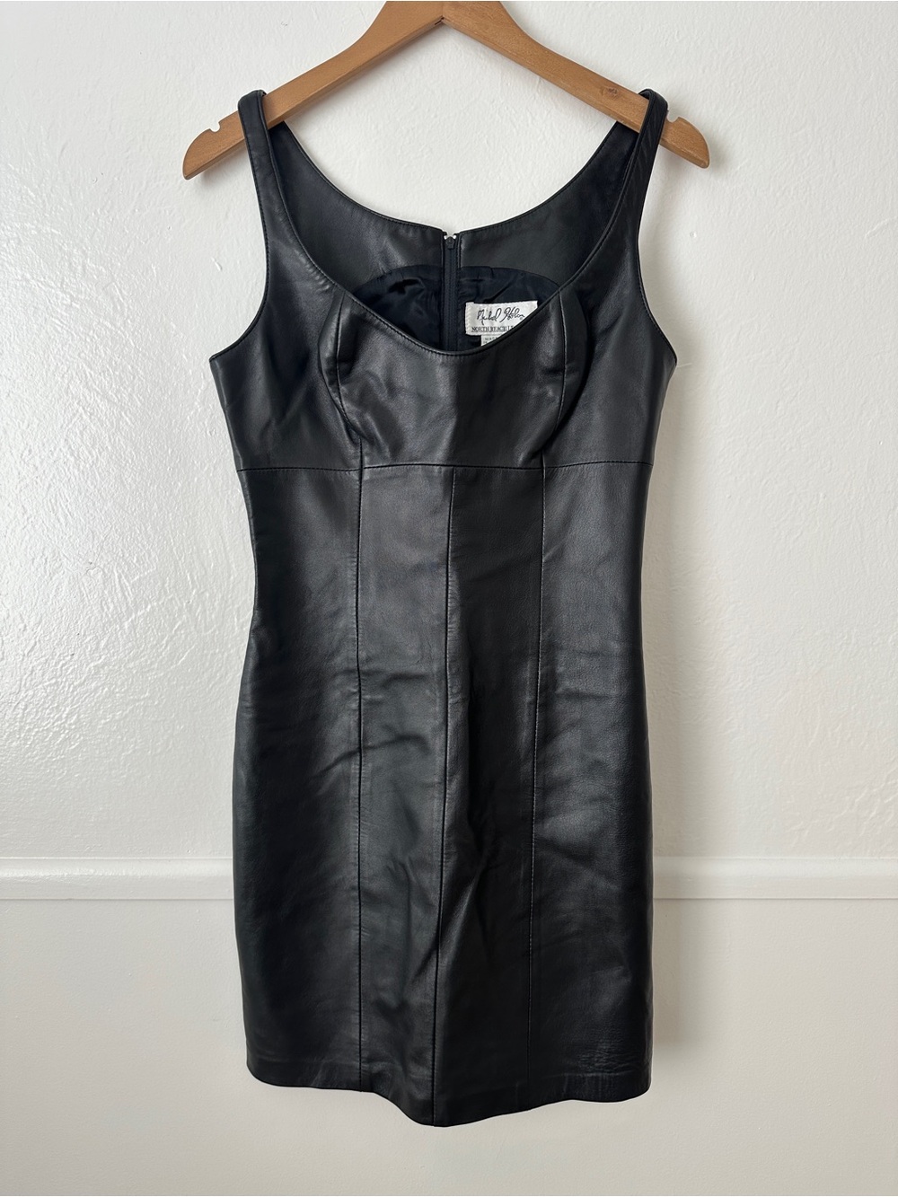 Michael Hoban North Beach Leather Vintage Dress 6